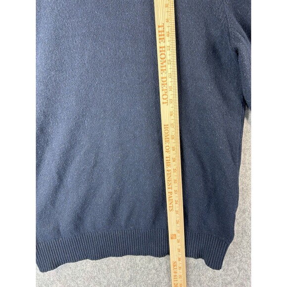 Gap Men's Size Large Tall Navy Blue Rollneck Sweater Classic Wool Blend - Picture 4 of 9